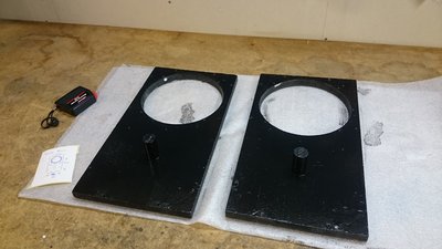 Målning av bafflarna